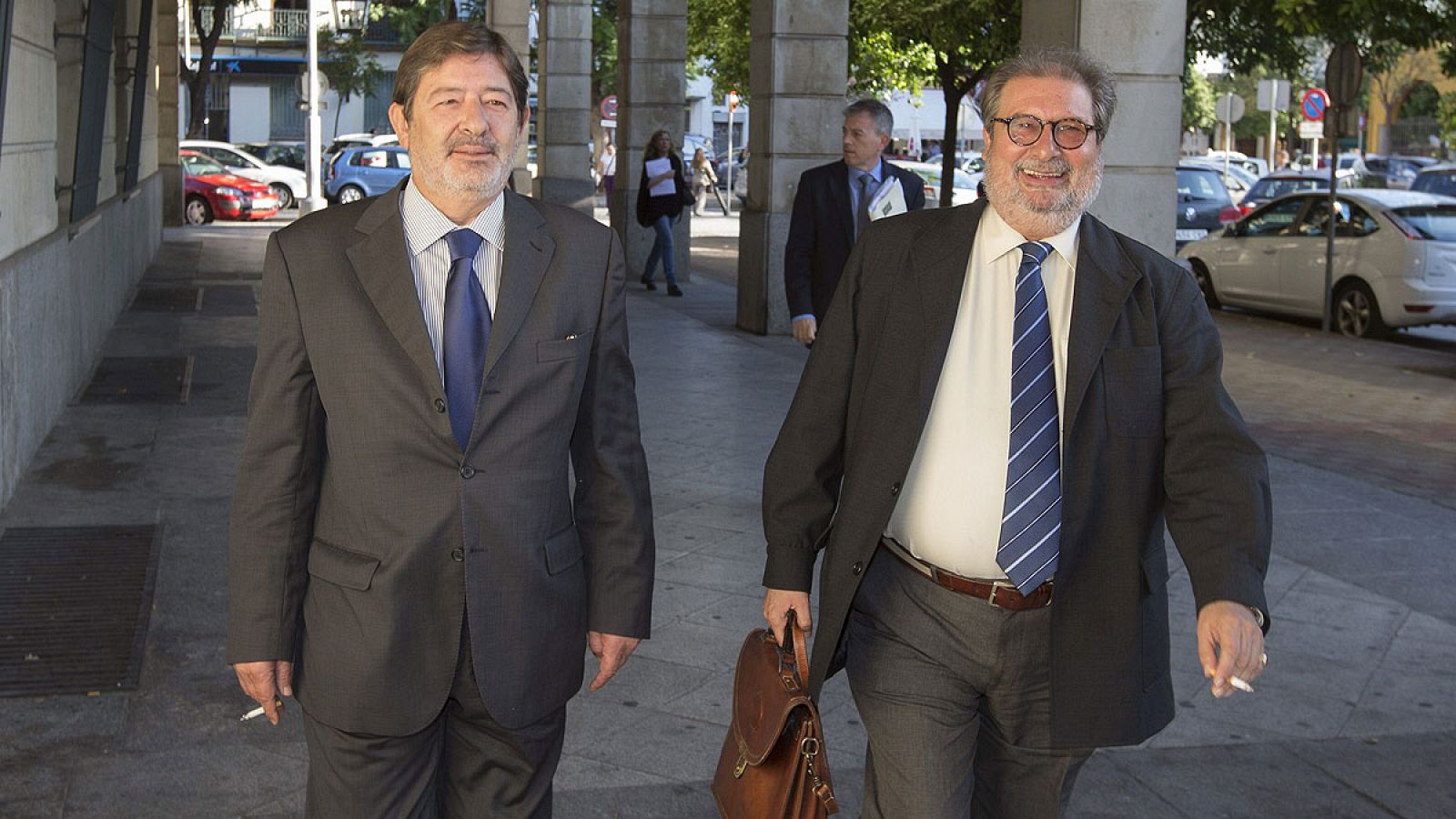 El ex director general de Empleo de la Junta de Andalucía Francisco Javier Guerrero a su llegada al juzgado para declarar