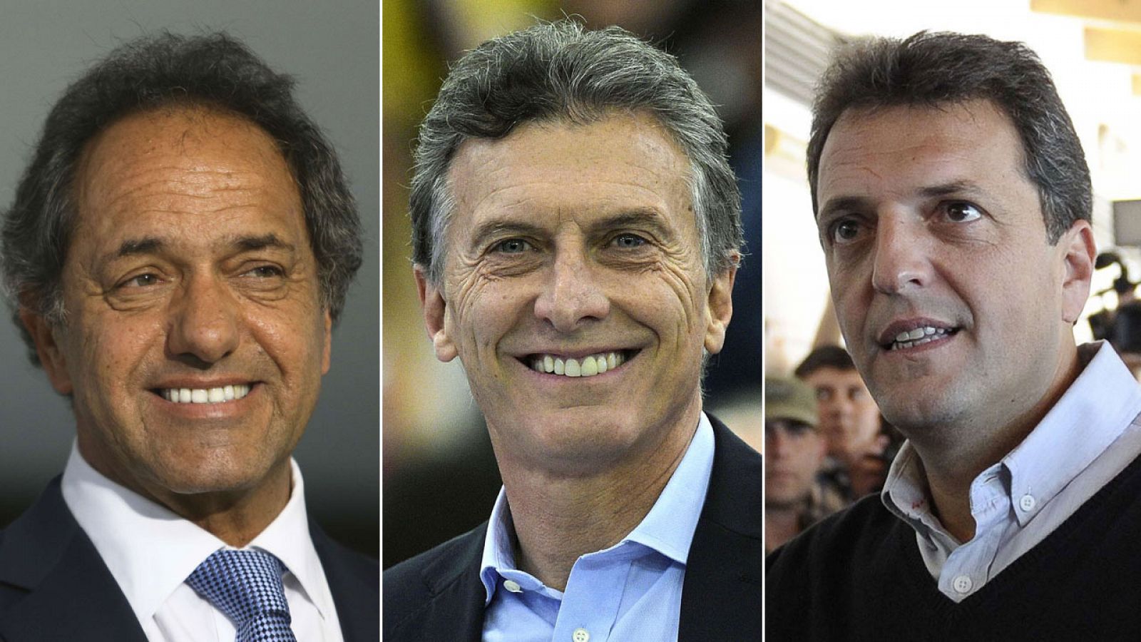 Daniel Scioli, Mauricio Macri y Sergio Massa, en la pelea por suceder a Cristina Fernández de Kirchner.