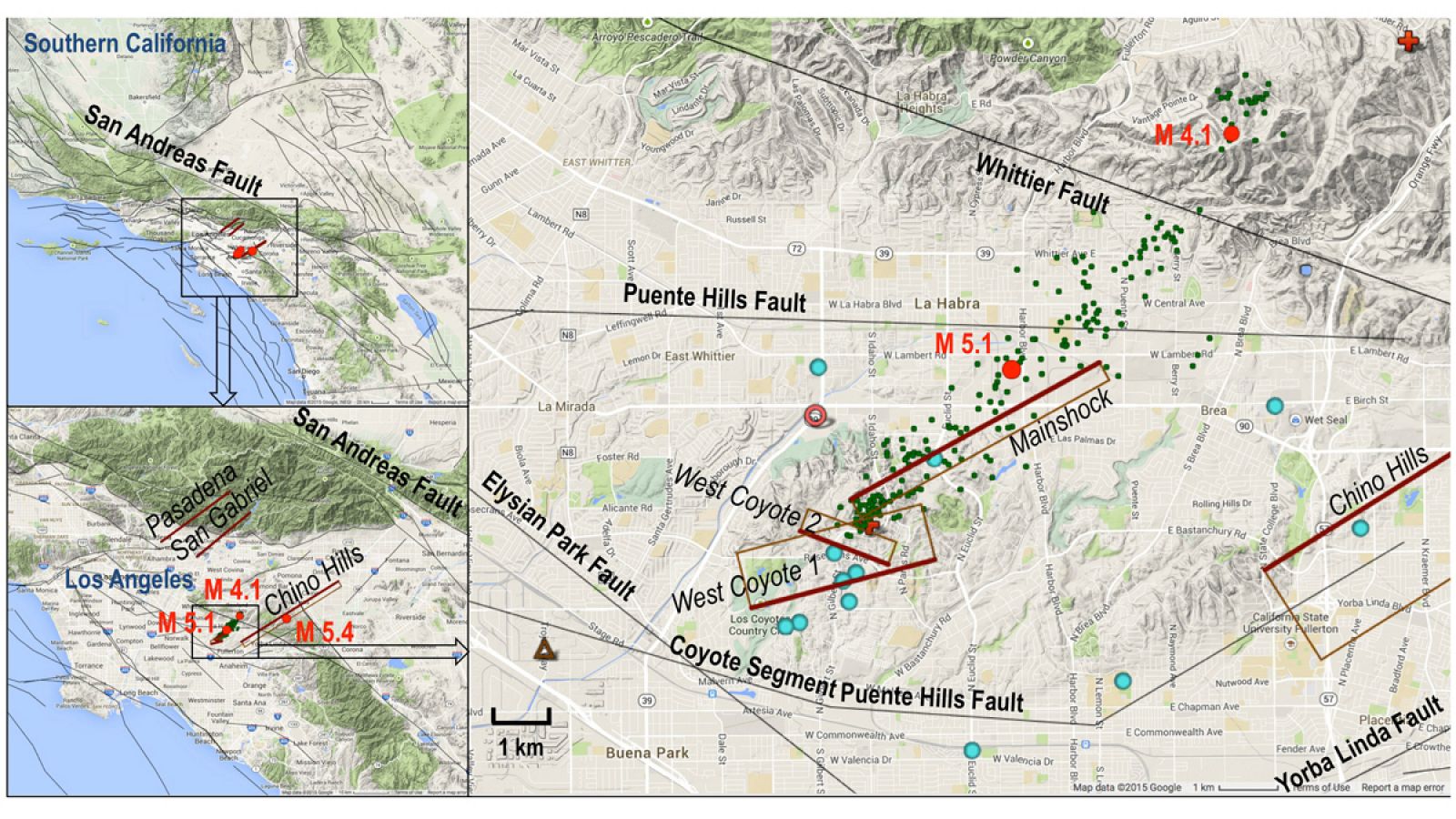 La predicción se basa en el estudio realizado tras un pequeño temblor en La Habra (al norte de Los Angeles) el 28 de marzo de 2014.