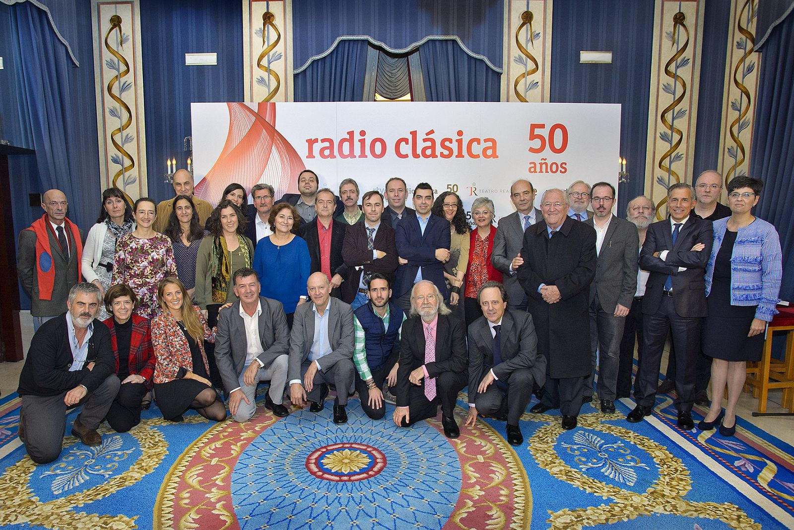 Presentadores, colaboradores y antiguos directores han asistido a la presentación de Radio Clásica en el Teatro Real de Madrid