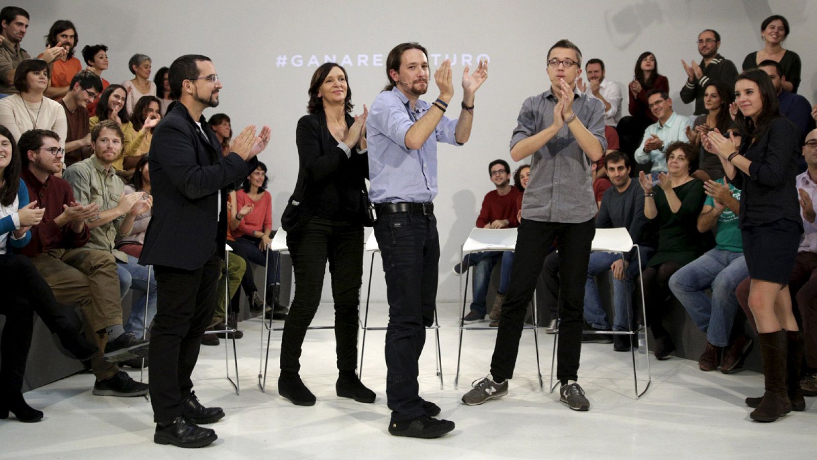 Presentación del comité de campaña de Podemos para las elecciones generales.