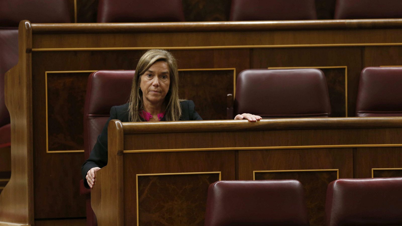 Ana Mato durante un pleno en el Congreso de los Diputados en diciembre de 2014