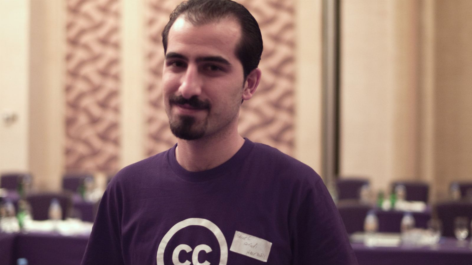 El desarrollador de software de código abierto, Bassel Khartabil, en 2010