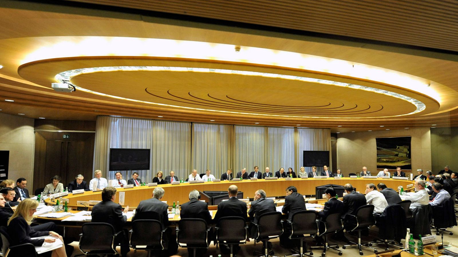 Reunión del Consejo de Estabilidad Financiera en junio de 2009, en la ciudad suiza de Basilea.