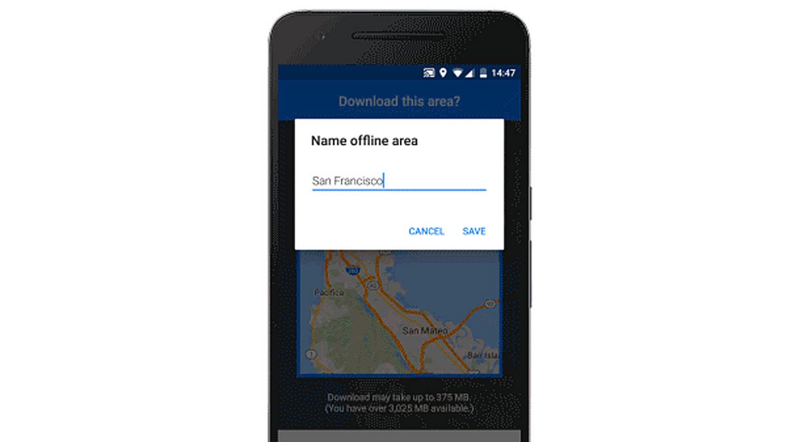 Google ofrece la posibilidad de descargar los mapas para utilizarlos sin conexión.