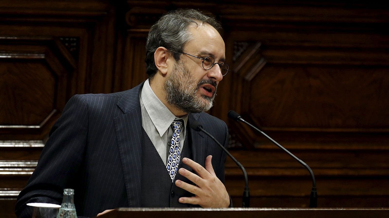 El líder de la CUP en el Parlament catalán, Antonio Baños