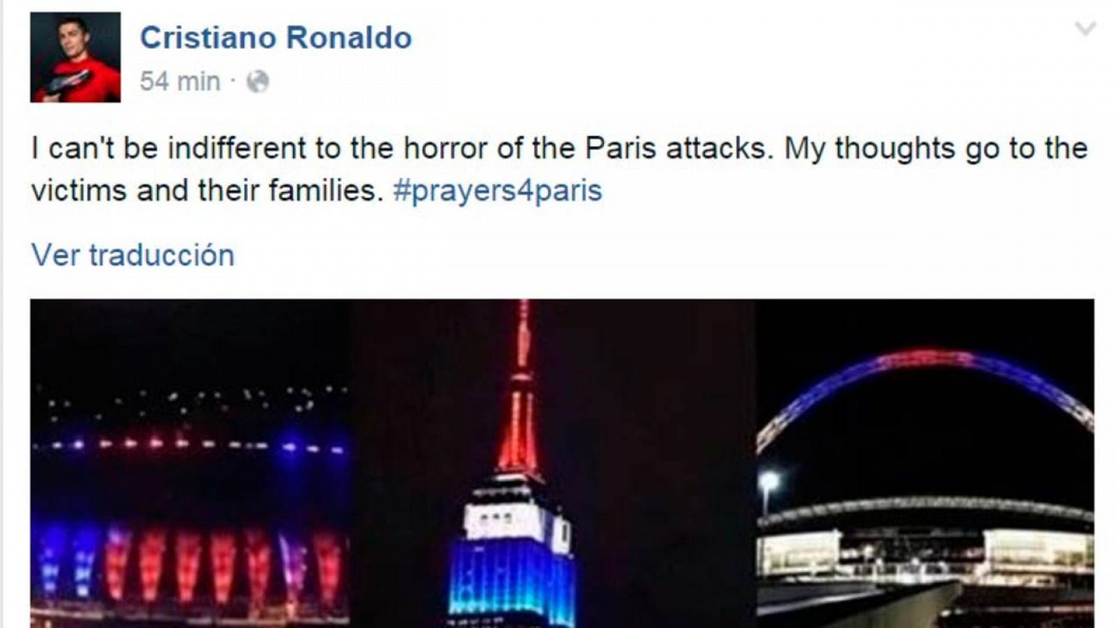 El deporte lamenta los atentados de París.