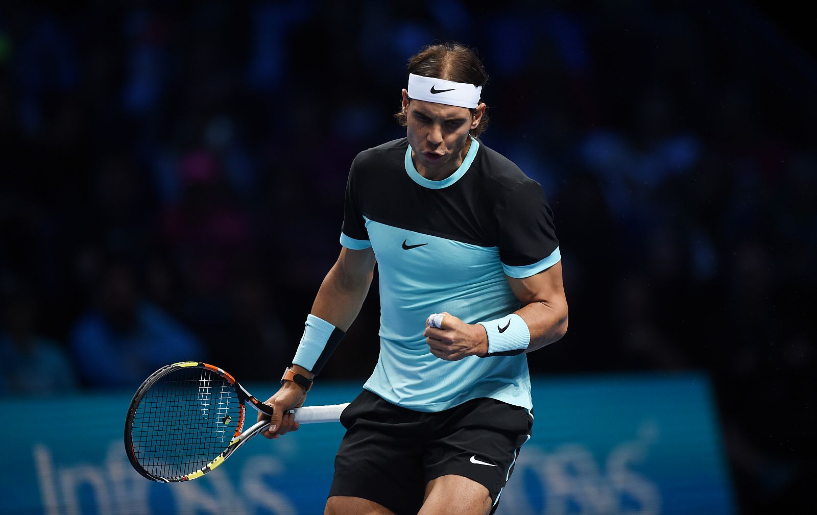 Nadal durante el partido ante Wawrinka.