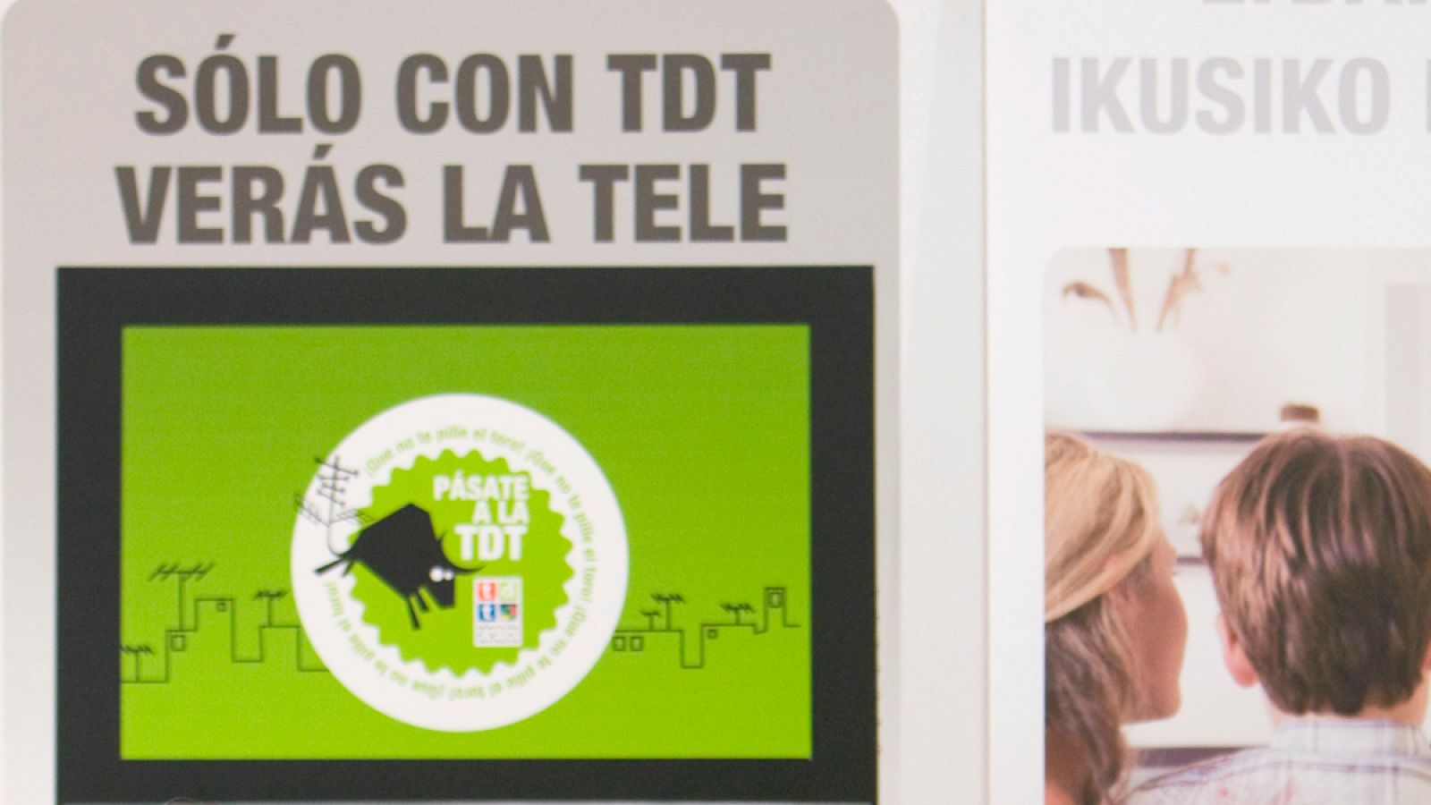 Cartel promocional para implantar la TDT