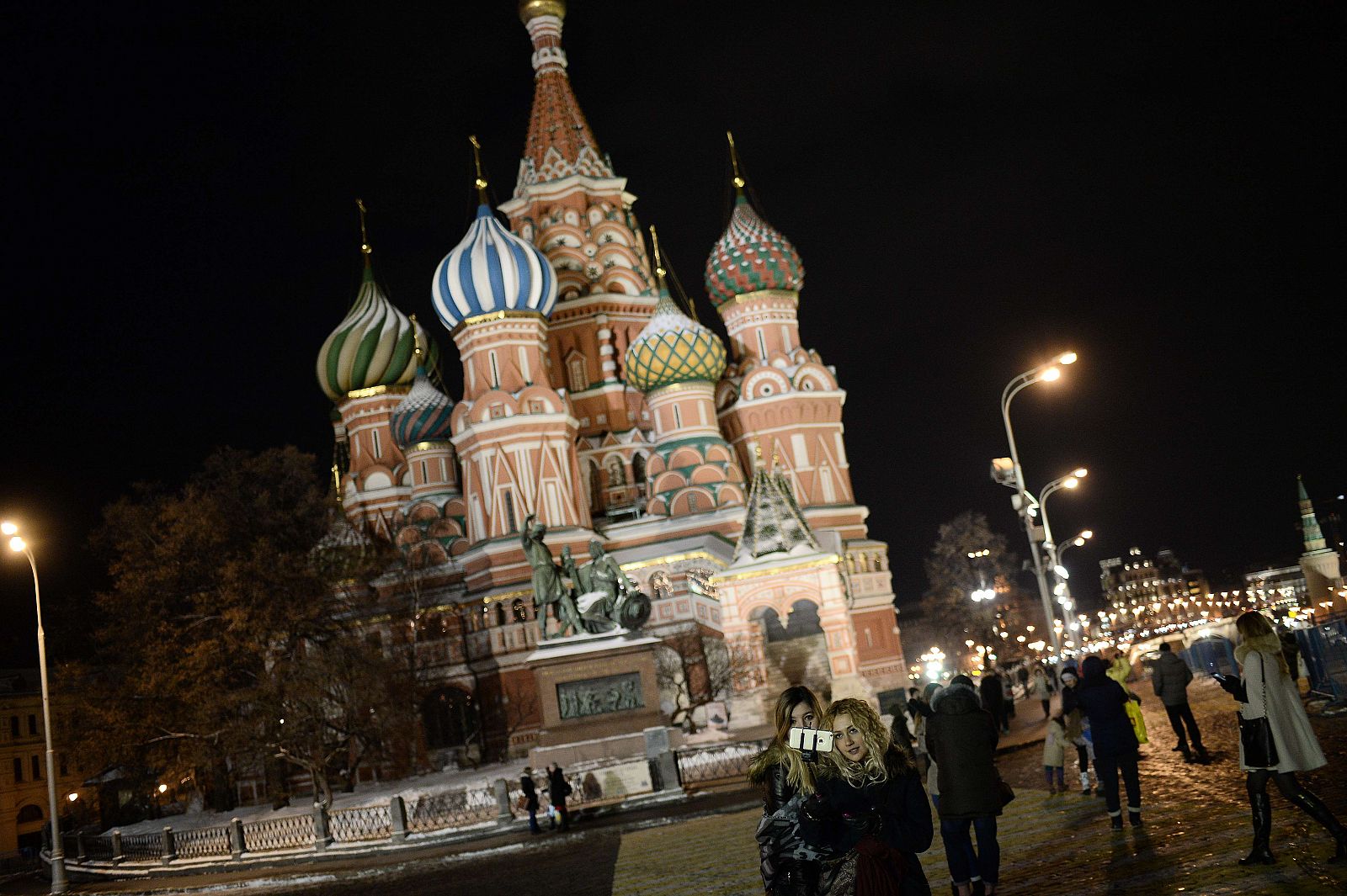 Turistas en la Plaza Roja de Moscú