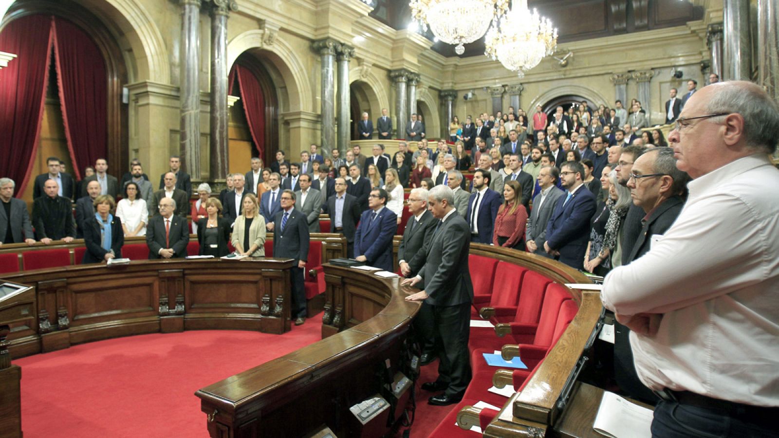 Imagen de los diputados en el Parlament de Cataluña.
