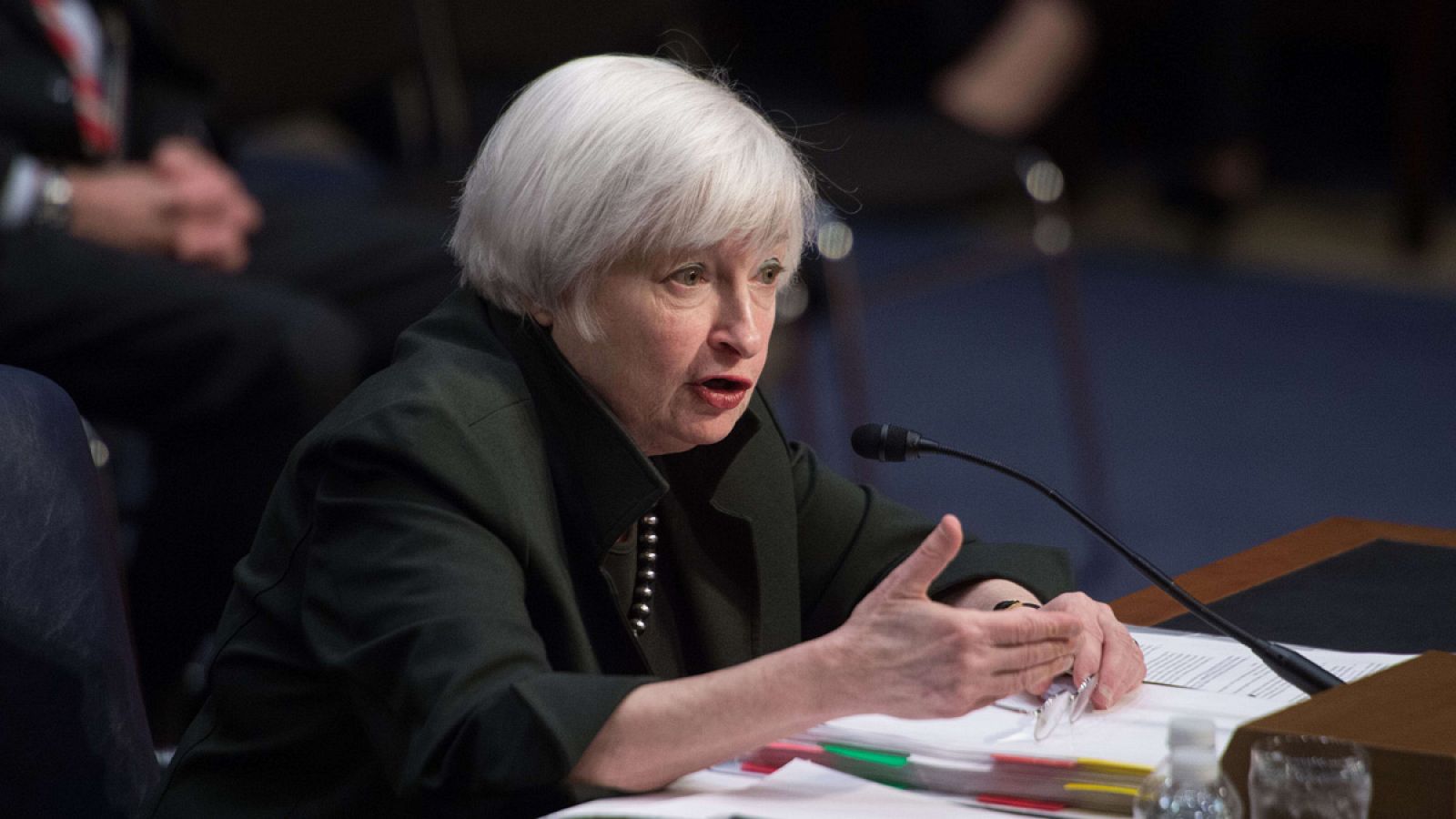 La presidenta de la Fed, Janet Yellen, ante el Comité Económico Conjunto del Congreso de EE.UU.