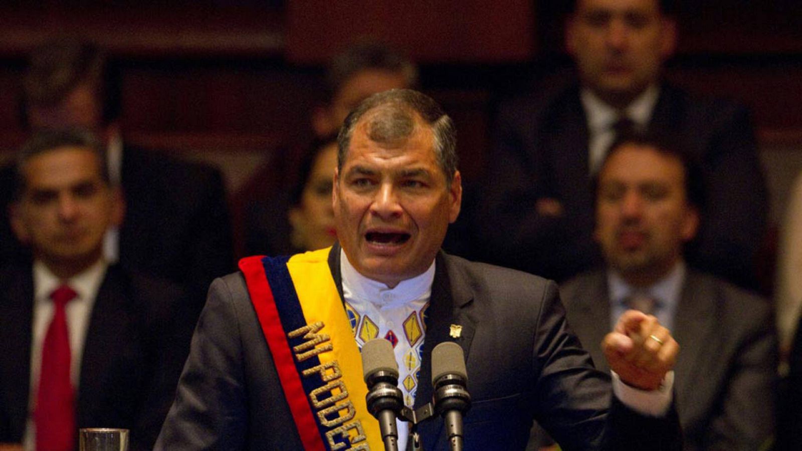 Rafael Correa en la Asamblea de Ecuador