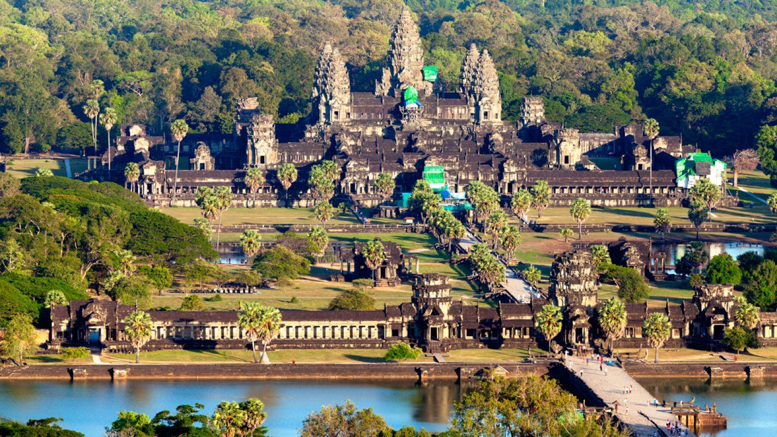 Vista aérea del templo de Angkor Wat