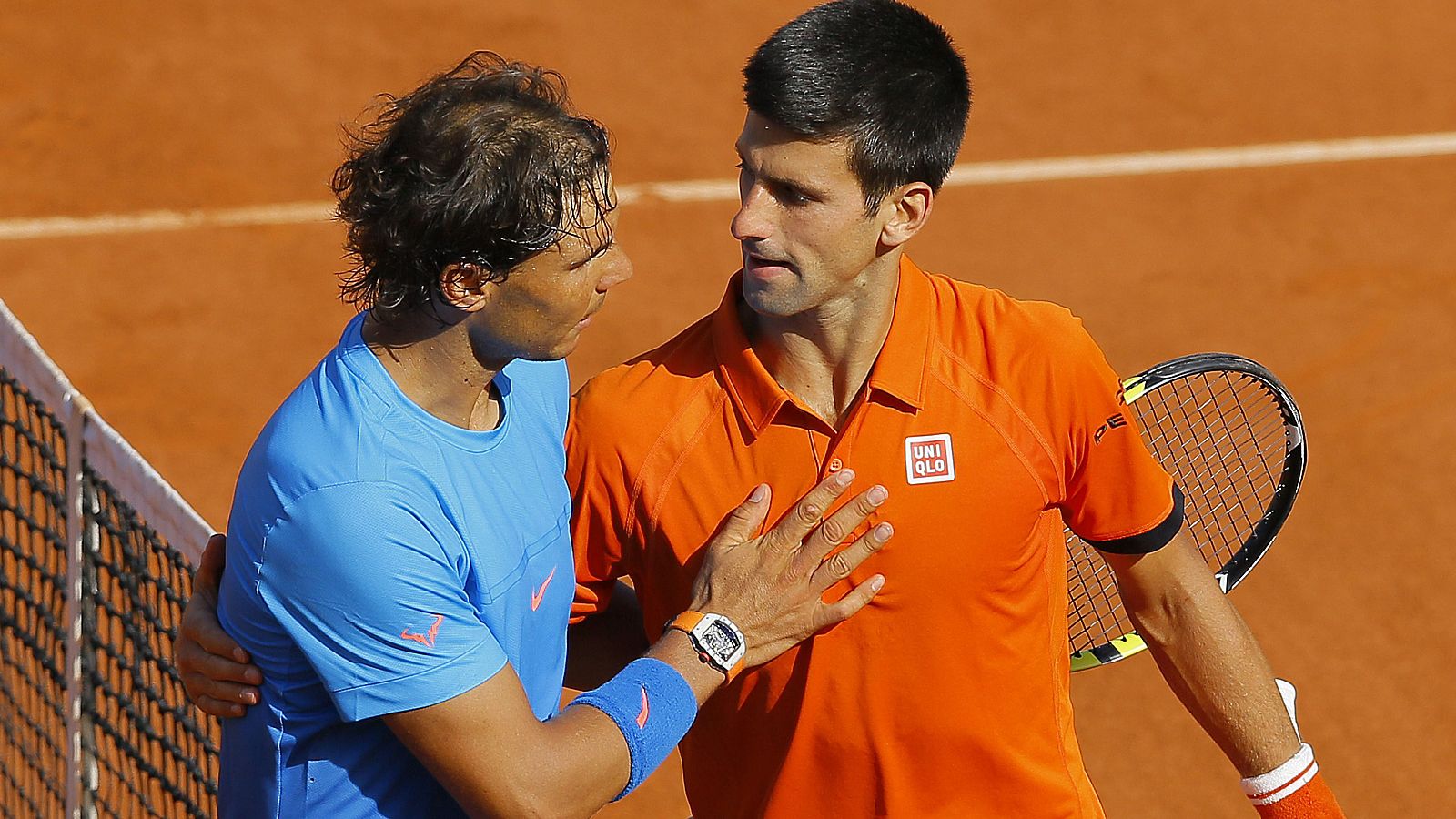 Rafa Nadal y Novak Djokovic en cuartos de final de Roland Garros
