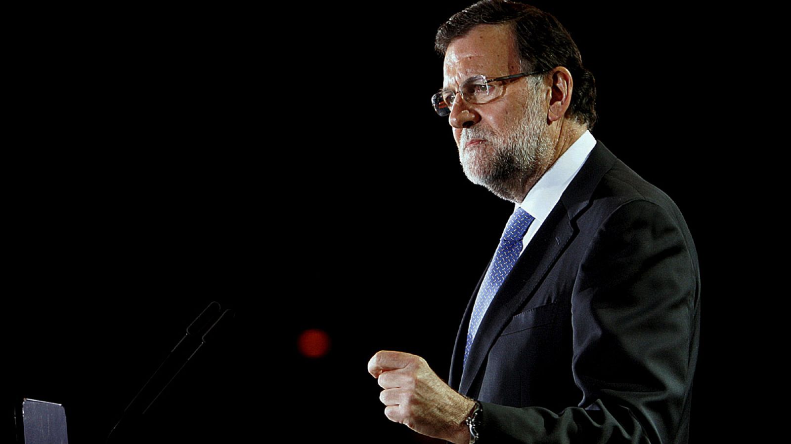 Mariano Rajoy, en un mitin en Orihuela (Alicante), el pasado viernes.