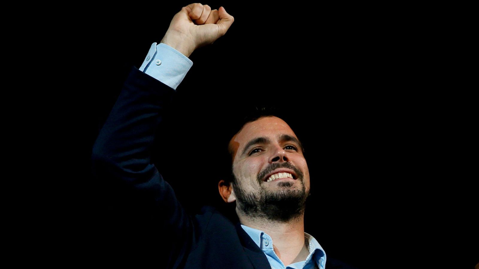 Garzón, en su mitin principal de campaña en Madrid.