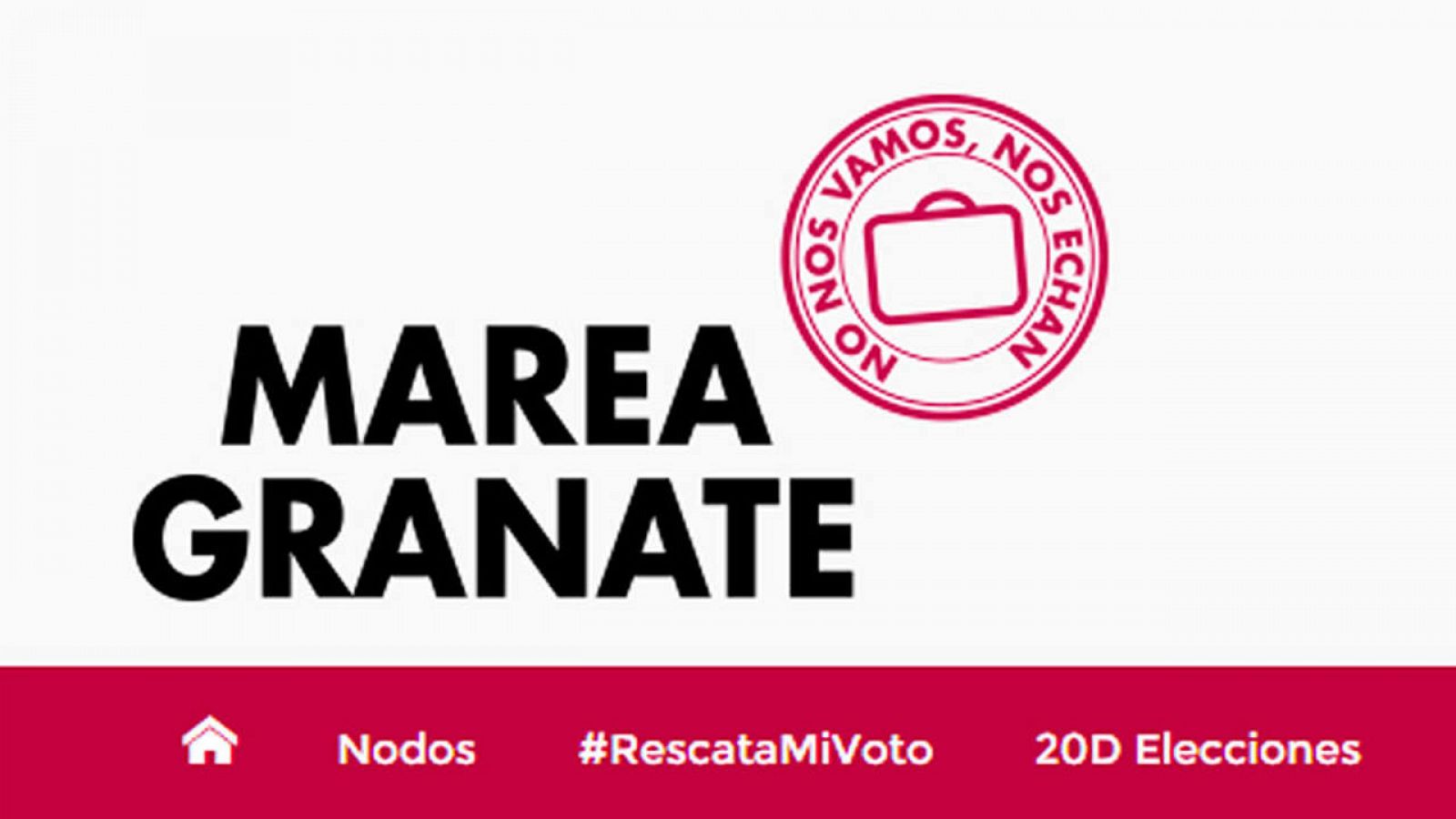 Marea Granate es un movimiento apartidista que reúne a emigrantes españoles