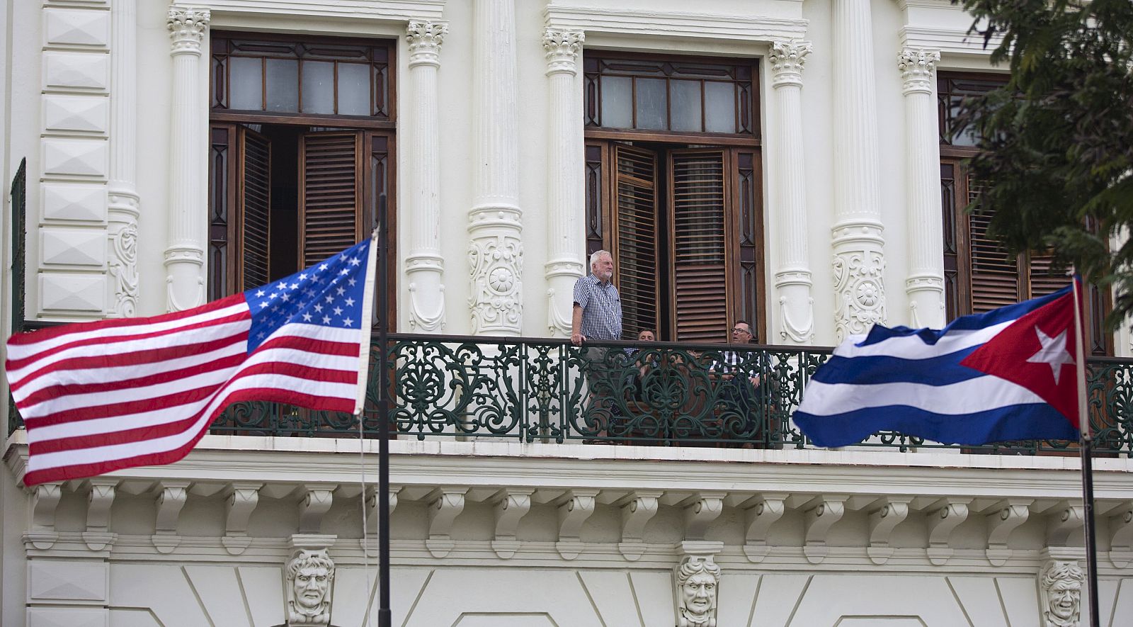 Un grupo de turistas en un hotel de La Habana