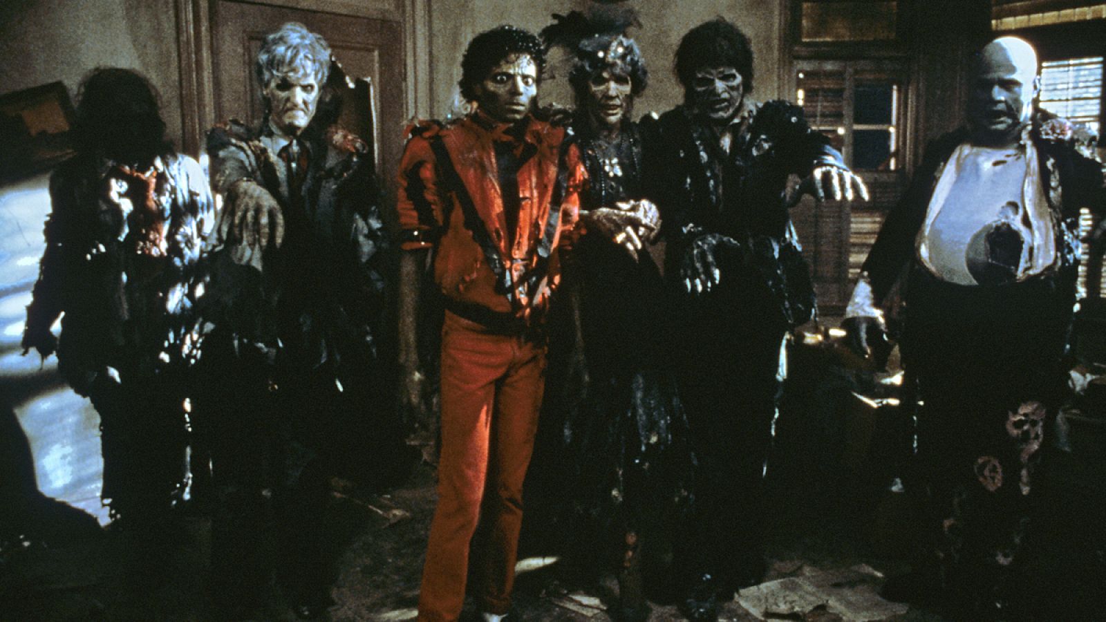 Michael Jackson en la imagen de la portada de 'Thriller', el disco más vendido de la historia.