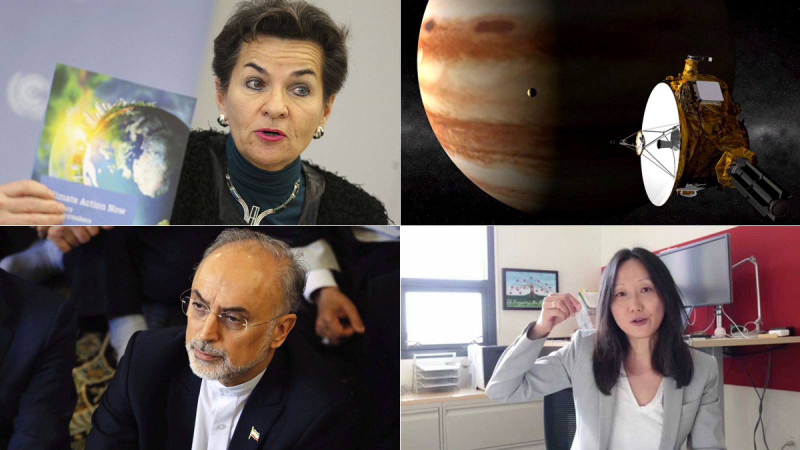 Christiana Figueres, Alan Stern, Ali Akbar Salehi y Zhenan Bao están entre las 10 personalidades de 2015 escogidas por la revista 'Nature'.