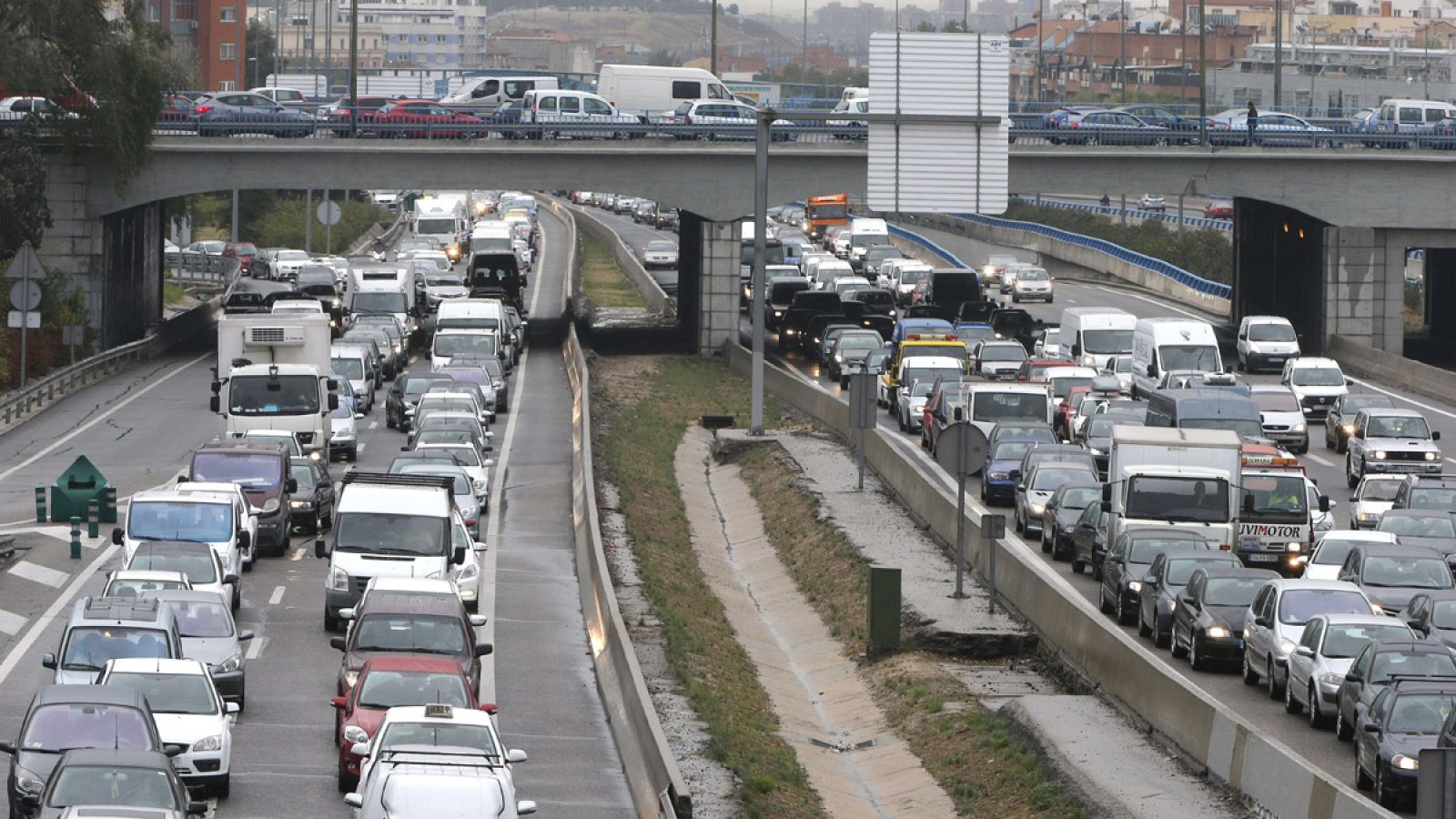 Atasco en la M-30