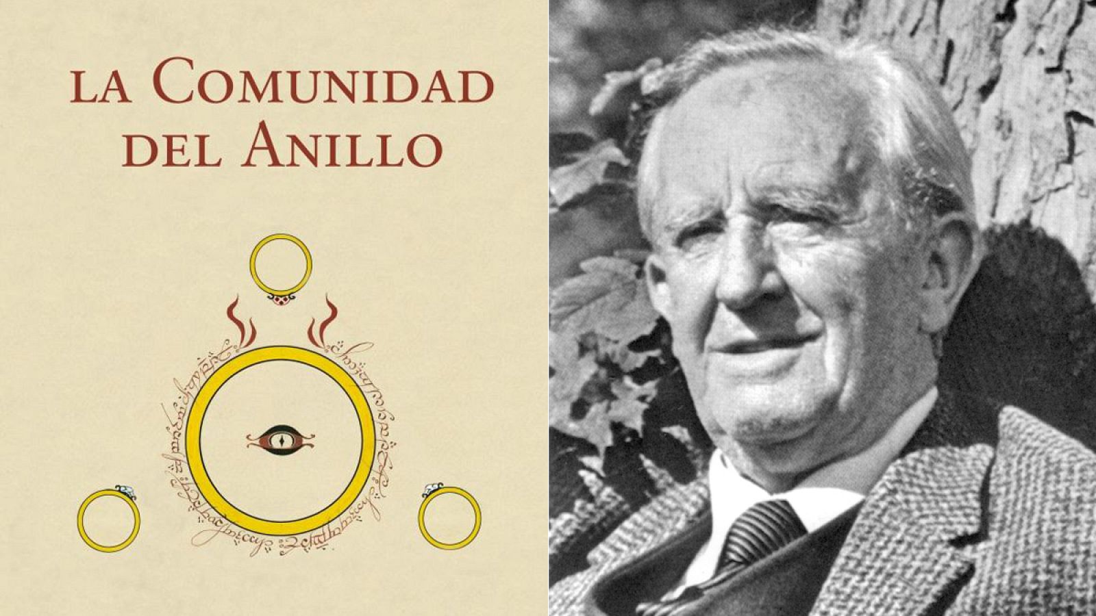 Cubierta de 'La Comunidad del Anillo' dise&ntilde;ada por J.R.R. Tolkien.