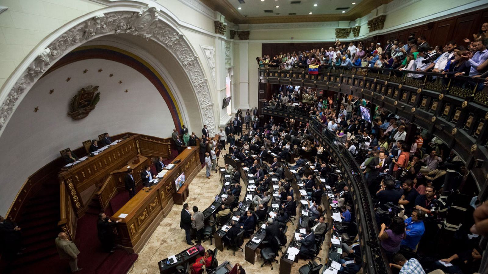 Vista general de la Asamblea Nacional venezolana el pasado 6 de enero.