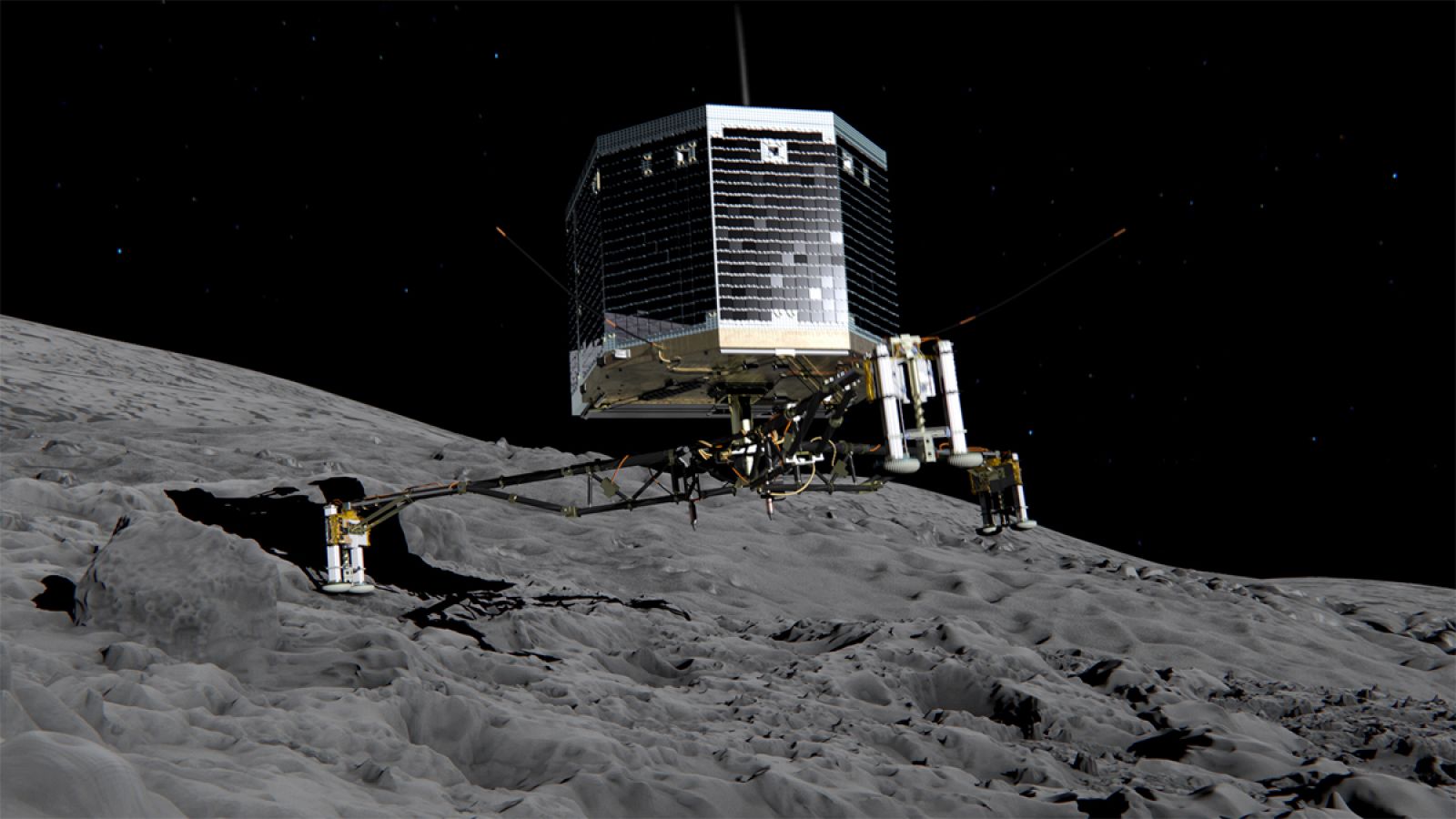 El módulo Philae lleva instalado en el cometa 67P/Churyumov-Gerasimenko desde noviembre de 2014.