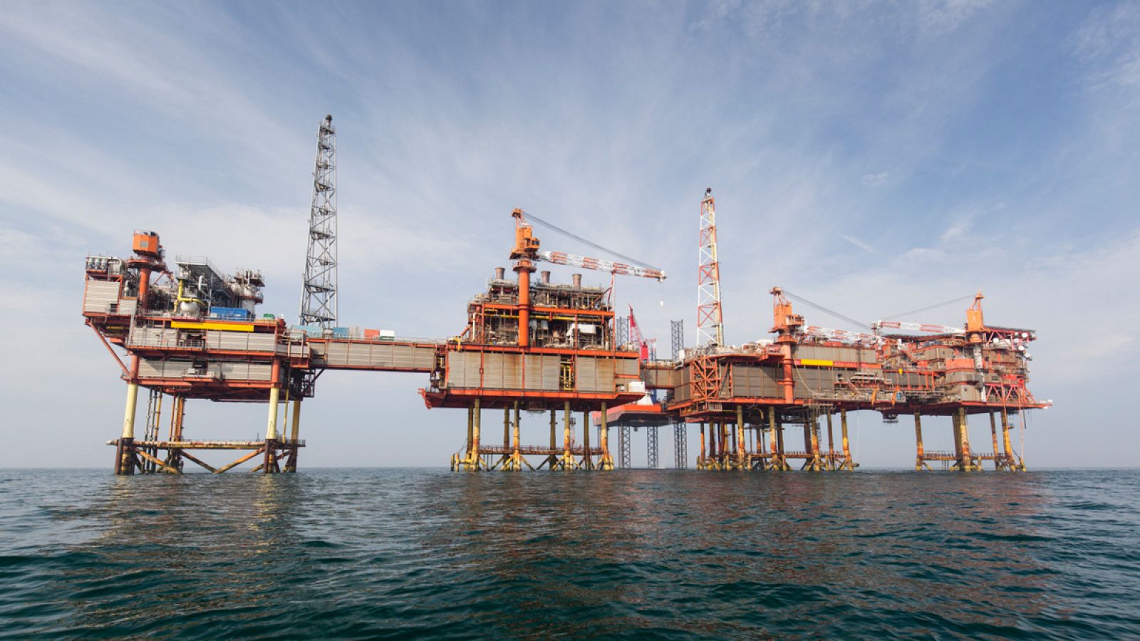 Plataforma petrolífera en el Mar del Norte