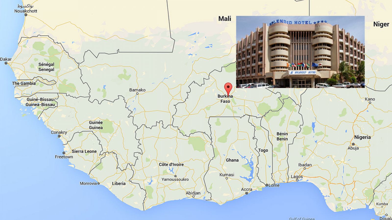El ataque se ha producido en el Hotal Splendid, en la capital de Burkina Faso