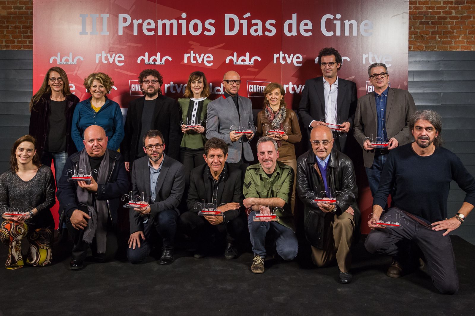 Los premiados en la II edición de los Premios Días de Cine