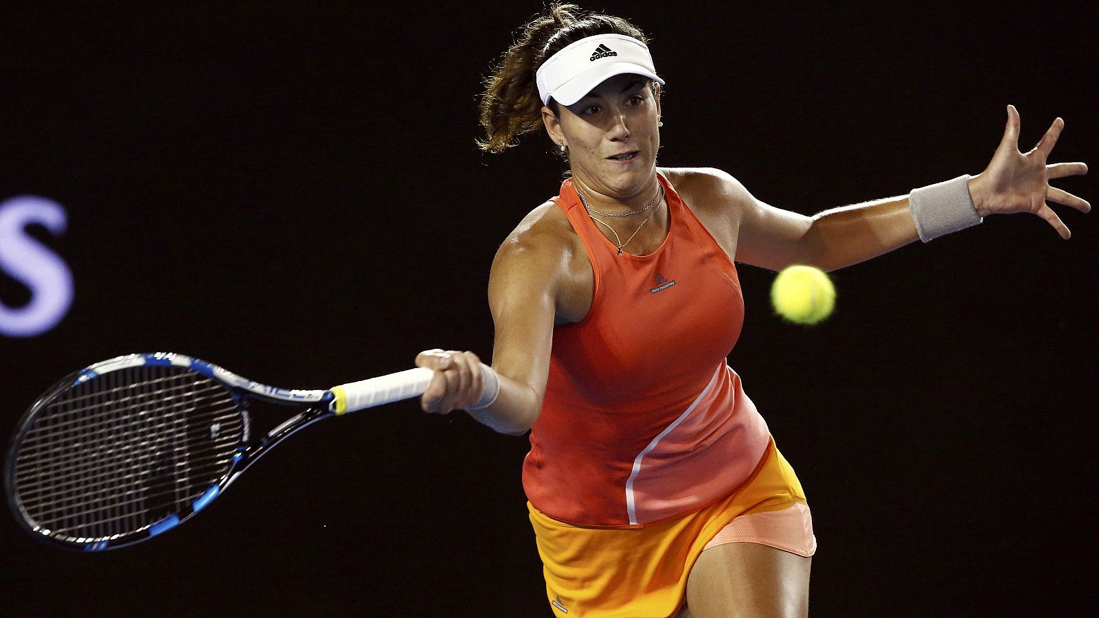 Garbiñe Muguruza, en el Open de Australia.