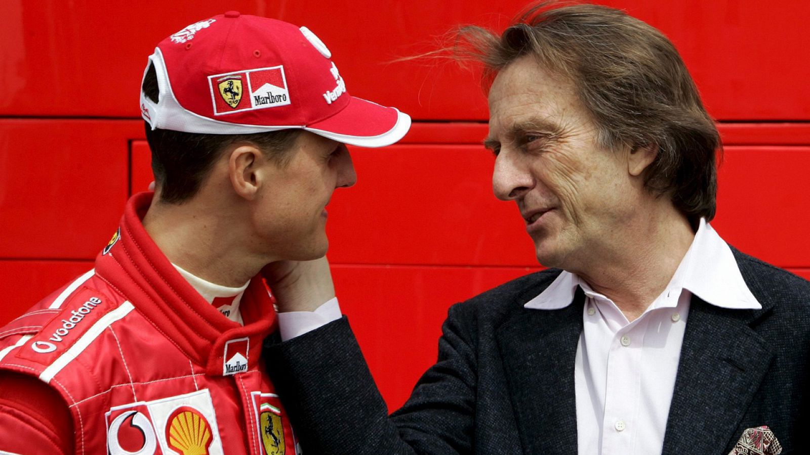 Luca di Montezemolo y Michael Schumacher en 2005.
