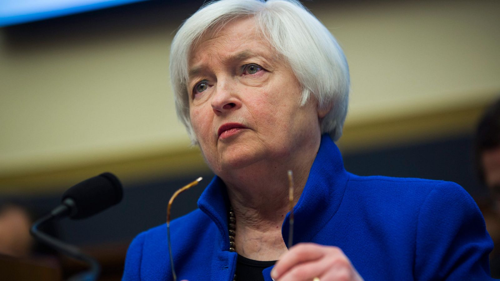 La presidenta de la Reserva Federal, Janet Yellen, comparece ante el Comité de Servicios Financieros de la Cámara de Representantes del Congreso