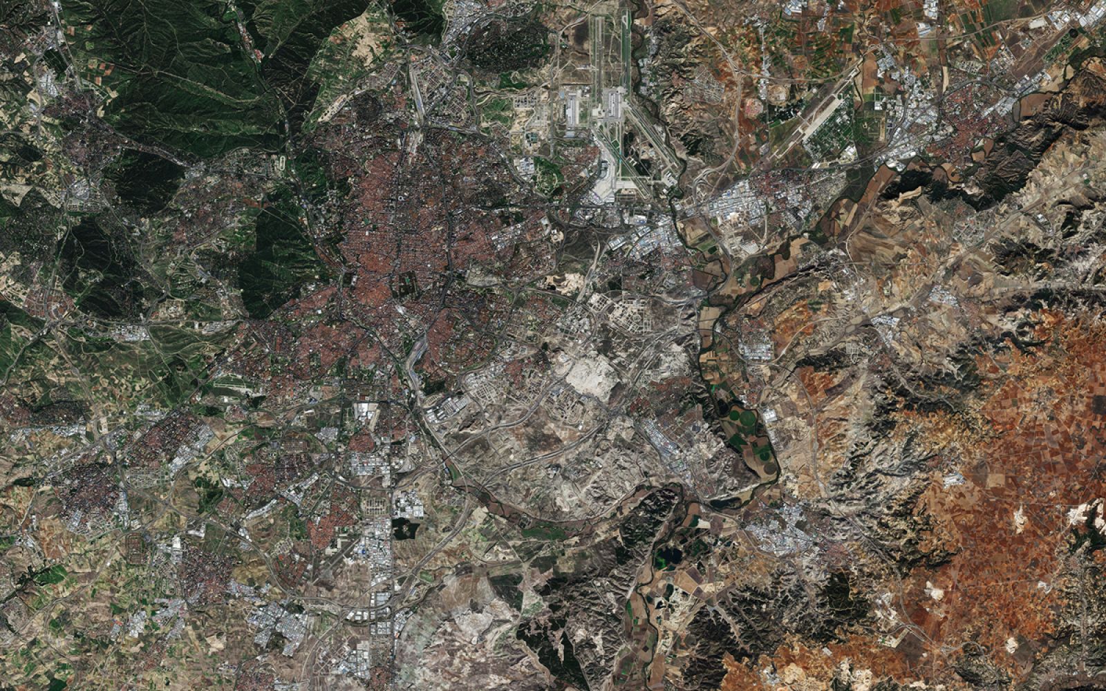 Imagen de Madrid, seleccionada por la Agencia Espacial Europea.