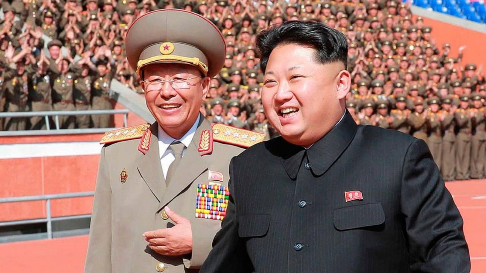 Kim Jong-un en un acto militar el pasado Octubre