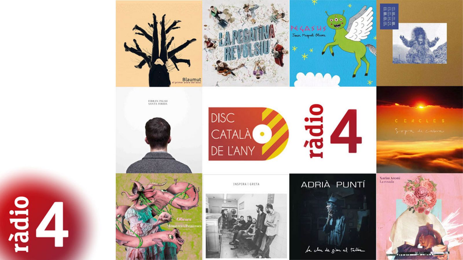 Finalistes Disc Català de l'Any 2015 per Ràdio 4