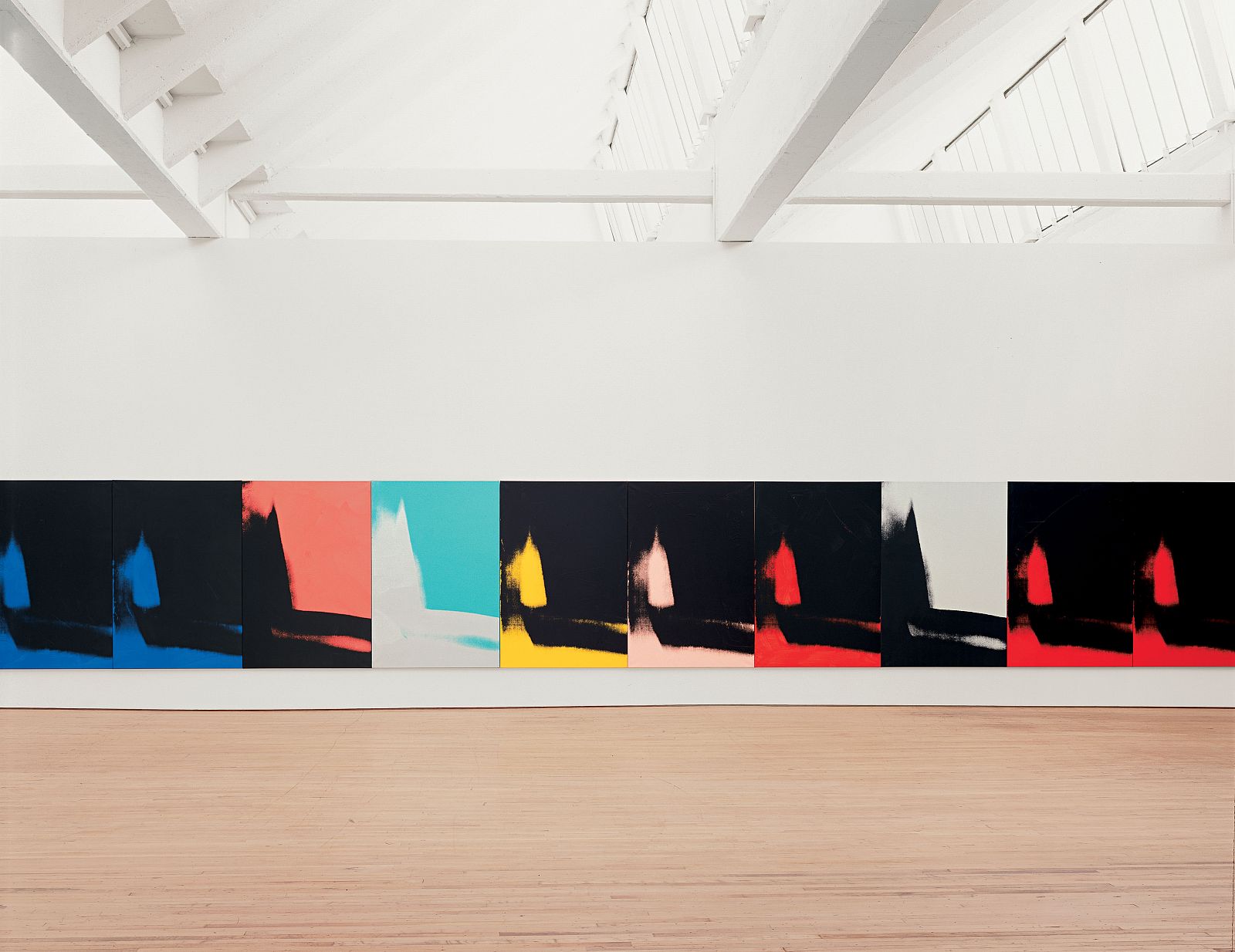 Vista de la instalación 'Sombras'  de Warhol/ Foto: Bill Jacobson