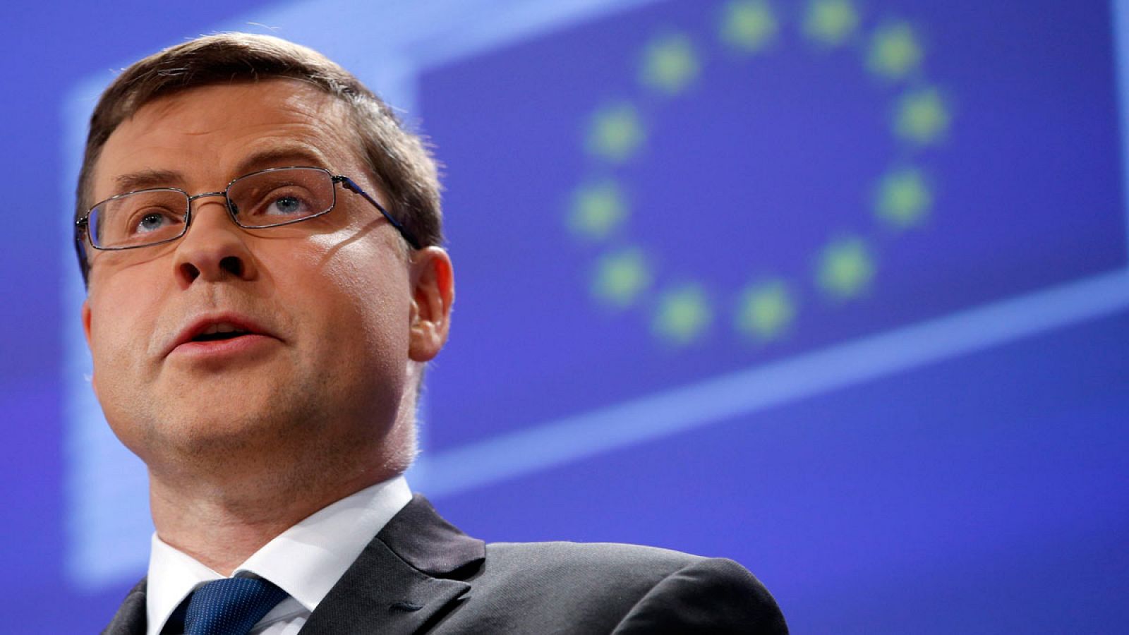 El vicepresidente de la Comisión Europea para el Euro, Valdis Dombrovskis