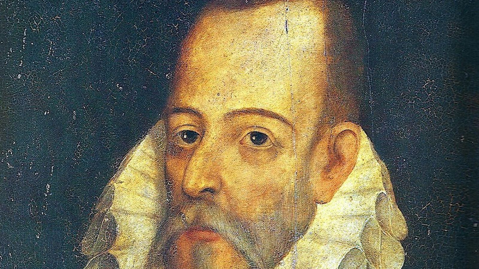 Retrato de Cervantes atribuido al pintor Juan de Jaúregui (1600).