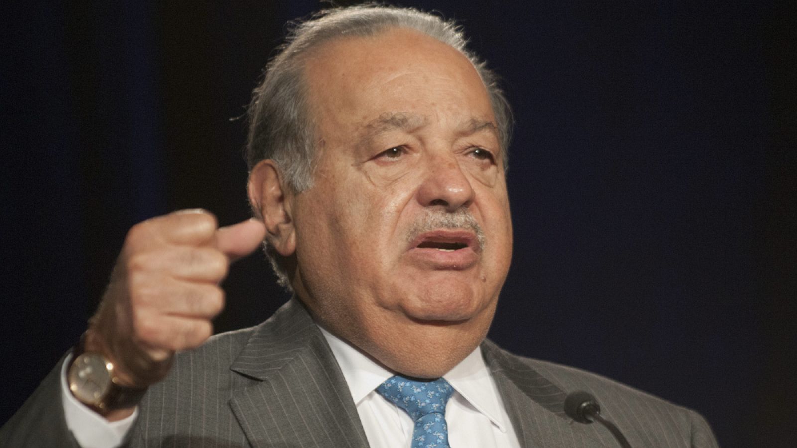Carlos Slim durante su participación en la Global Markets Discovery Series: México el 22 de abril de 2015, en Phoenix, Arizona (EE.UU.)