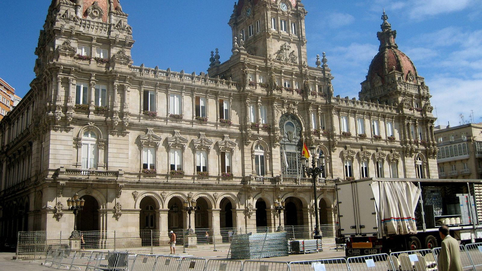 Imagen de archivo de la sede principal del Ayuntamiento de A Coruña
