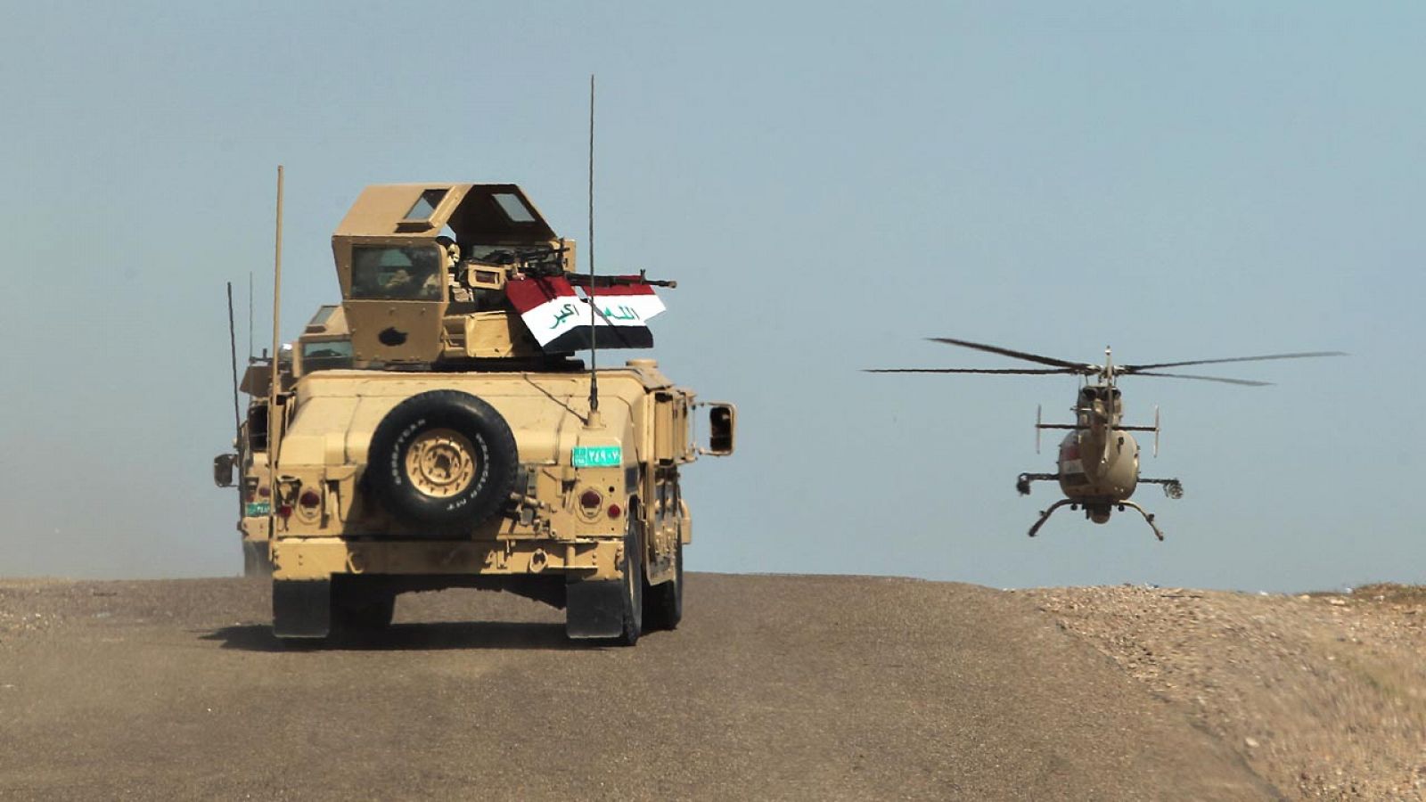 Fuerzas militares iraquíes desplegadas contra el Estado Islámico