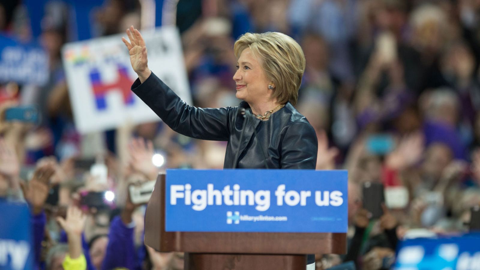 Clinton durante un mitin este sábado, 12 de marzo, en San Luis (Missouri).
