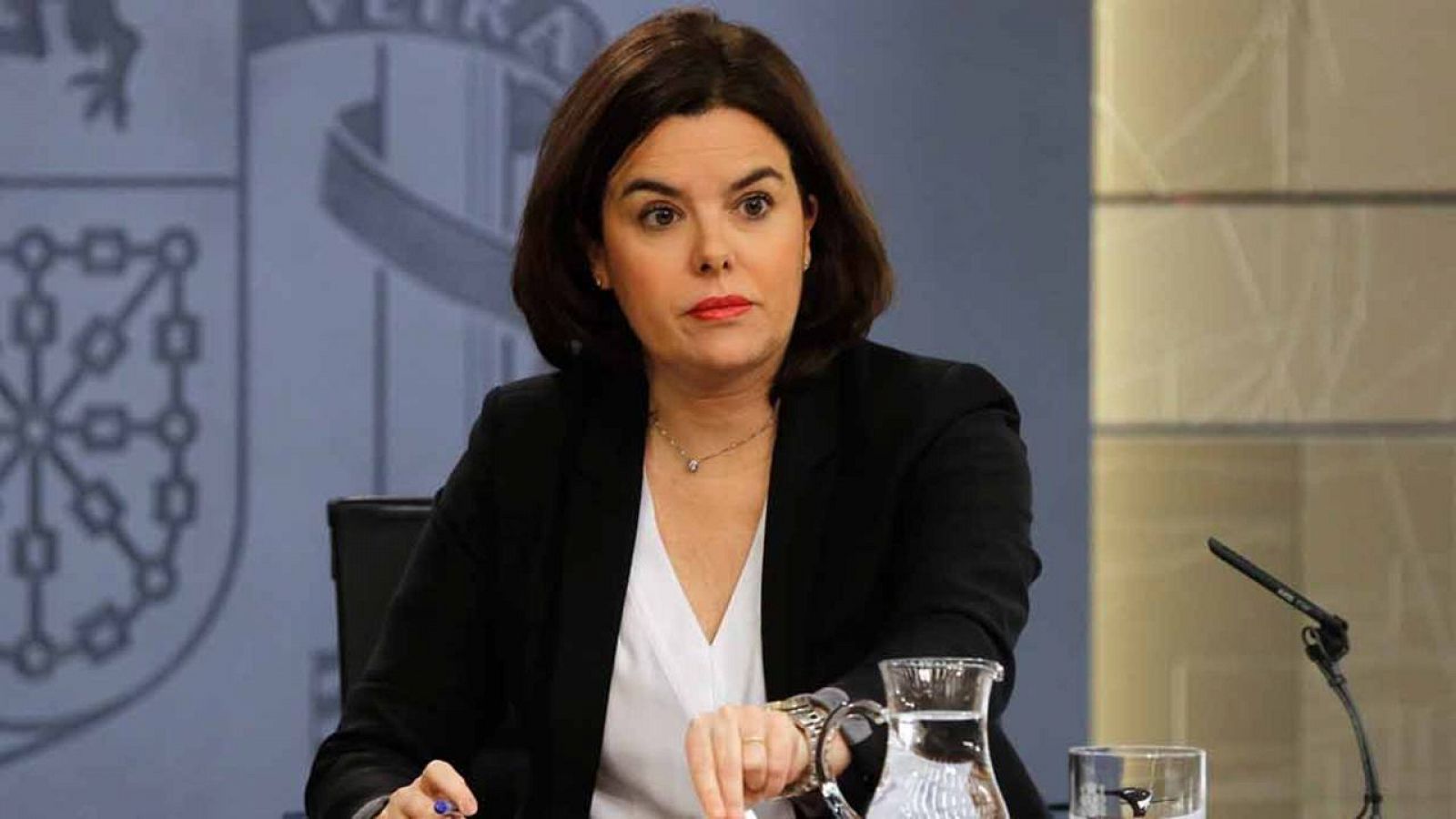 La vicepresidenta del Gobierno, Soraya Sáenz de Santamaría, el pasado viernes 11 de marzo.