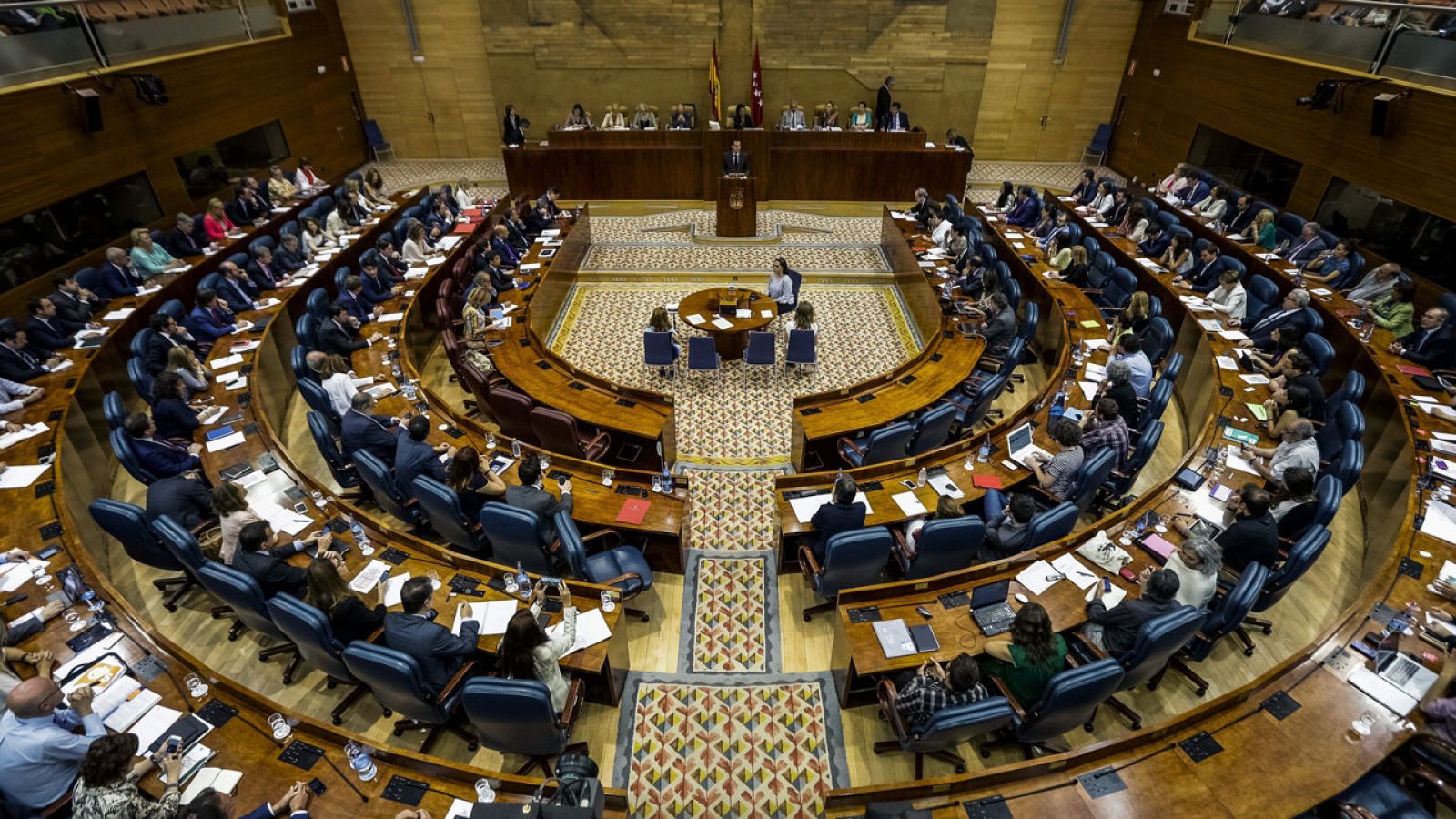Vista general de la Asamblea de Madrid en una imagen de archivo