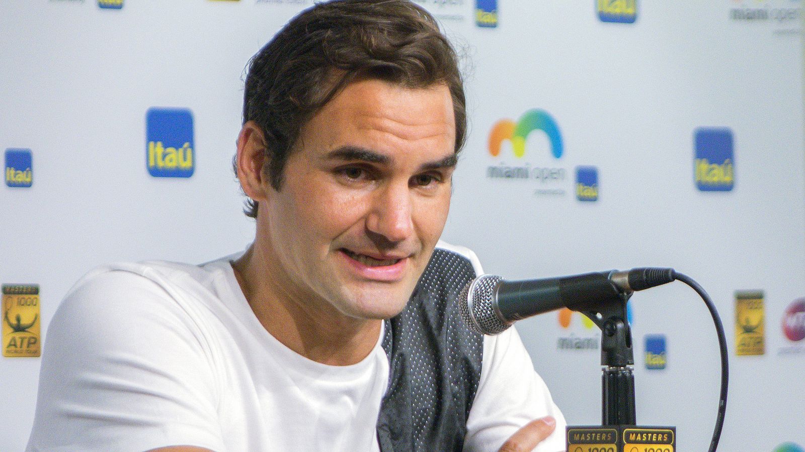 Rueda de prensa del tenista suizo Roger Federer