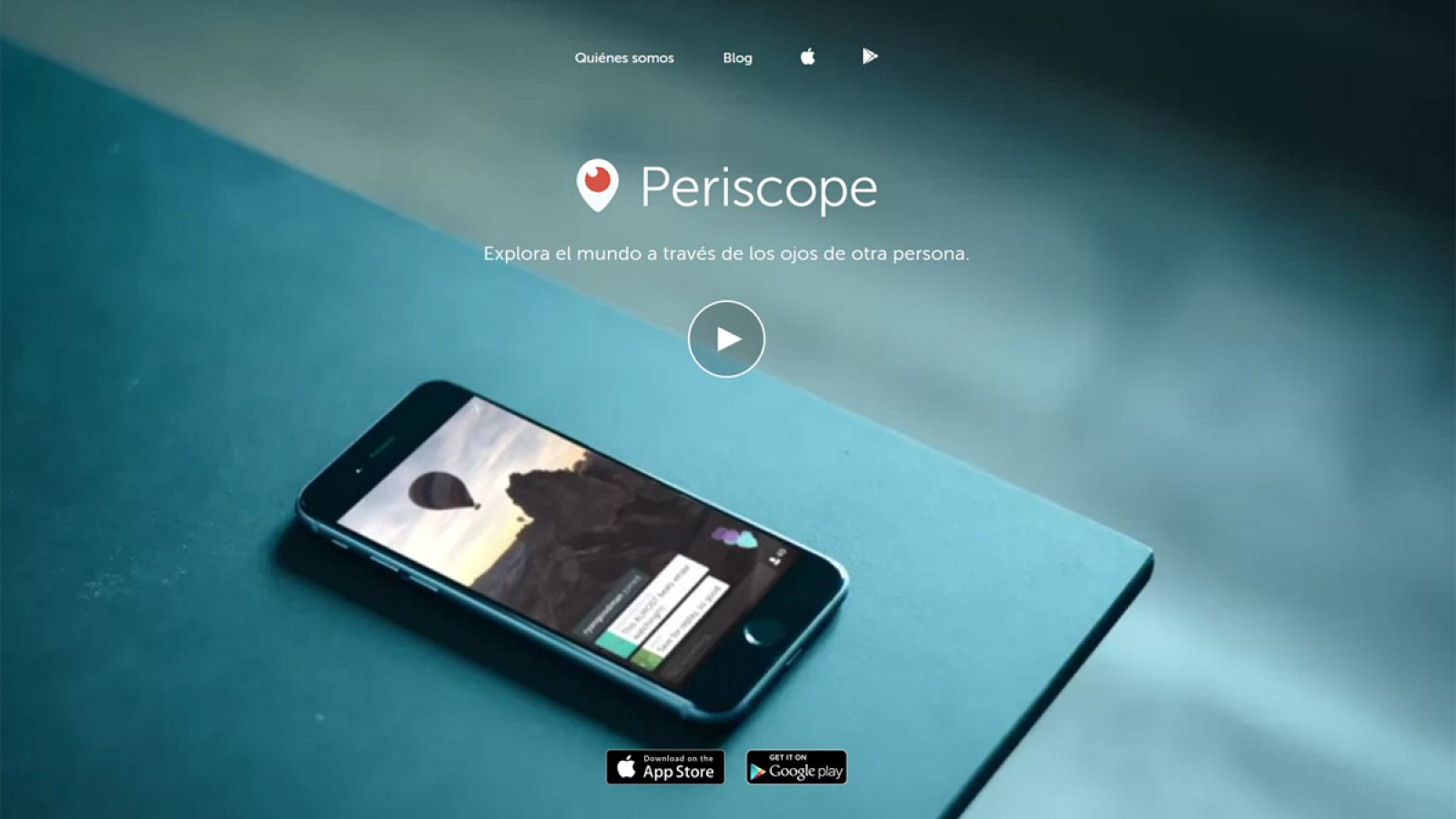 Periscope permite transmitir vídeo en directo con dispositivos móviles.