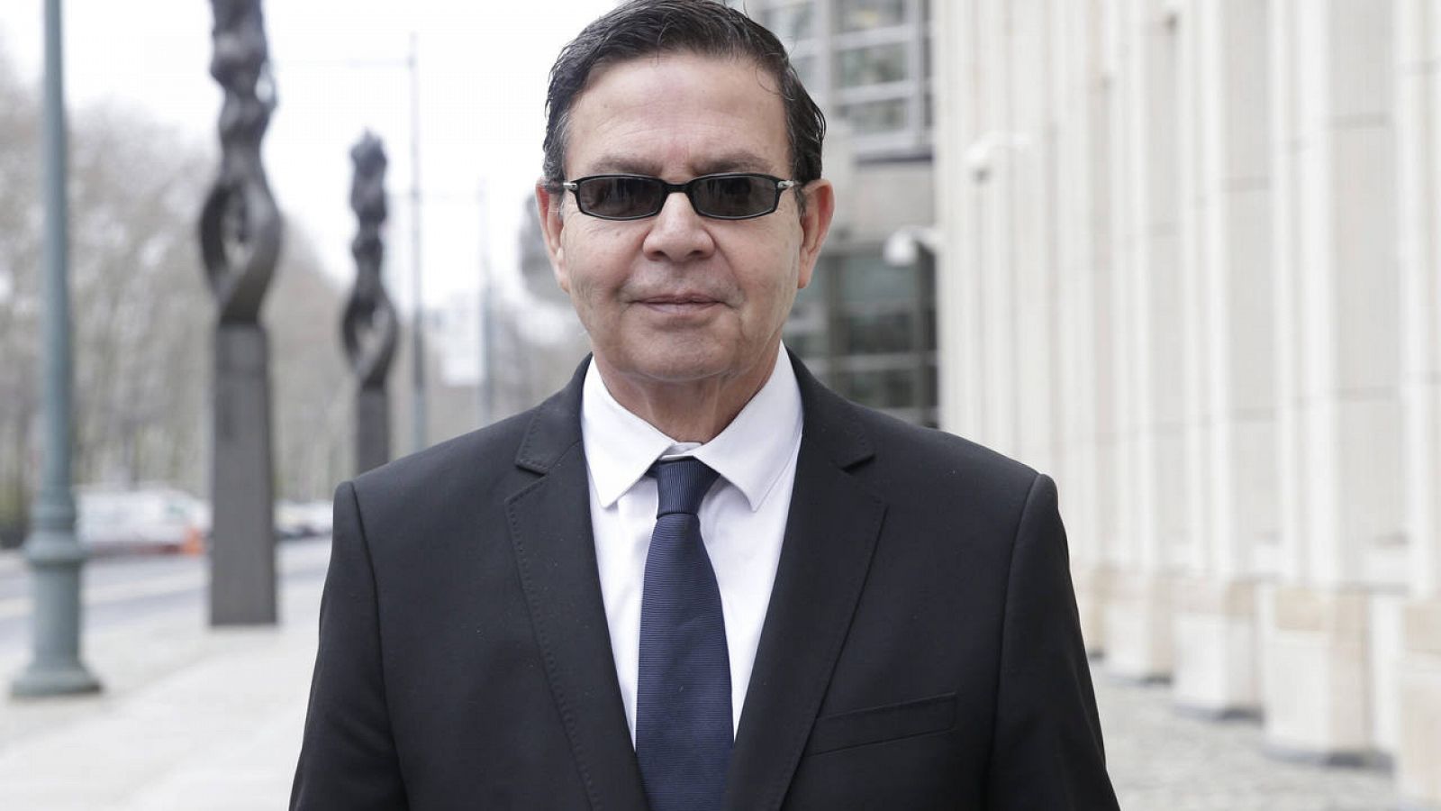 El expresidente de Honduras Rafael Callejas, a su salida de los juzgados
